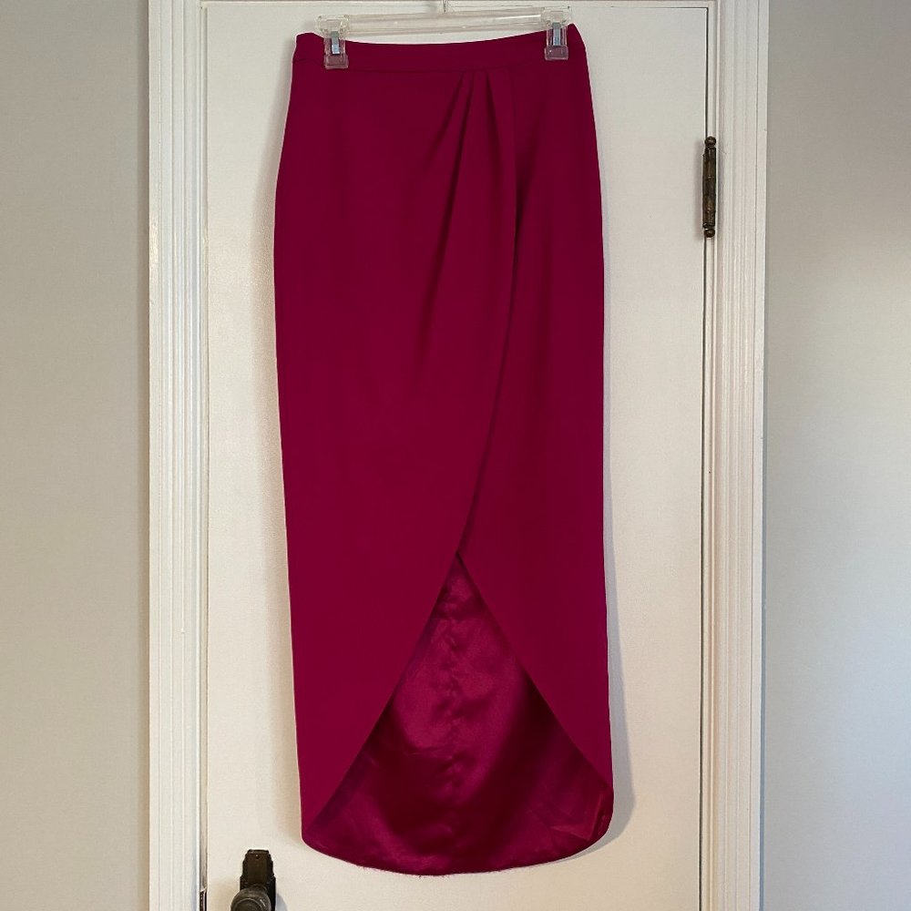Badgley Mischka Fuchsia Pencil Skirt